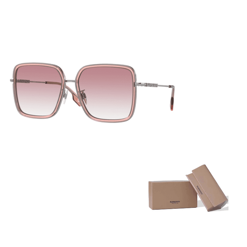 Burberry Eyewear Square Frame Sunglasses 10058D-Pink/Pink Gradient