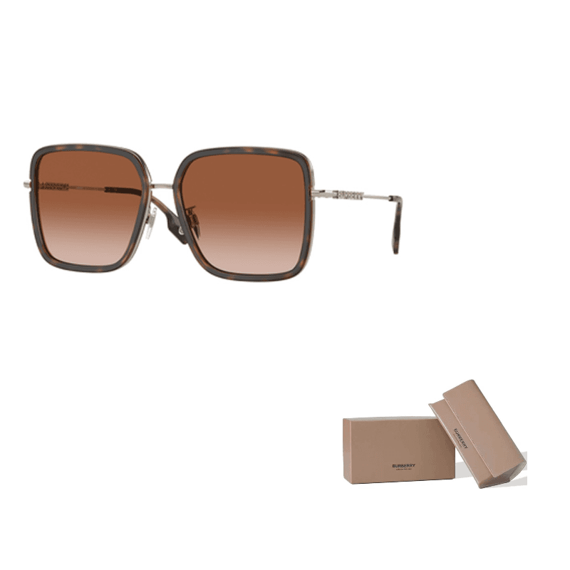 Burberry Eyewear Square Frame Sunglasses 110913Tortoiseshell/Brown Gradient