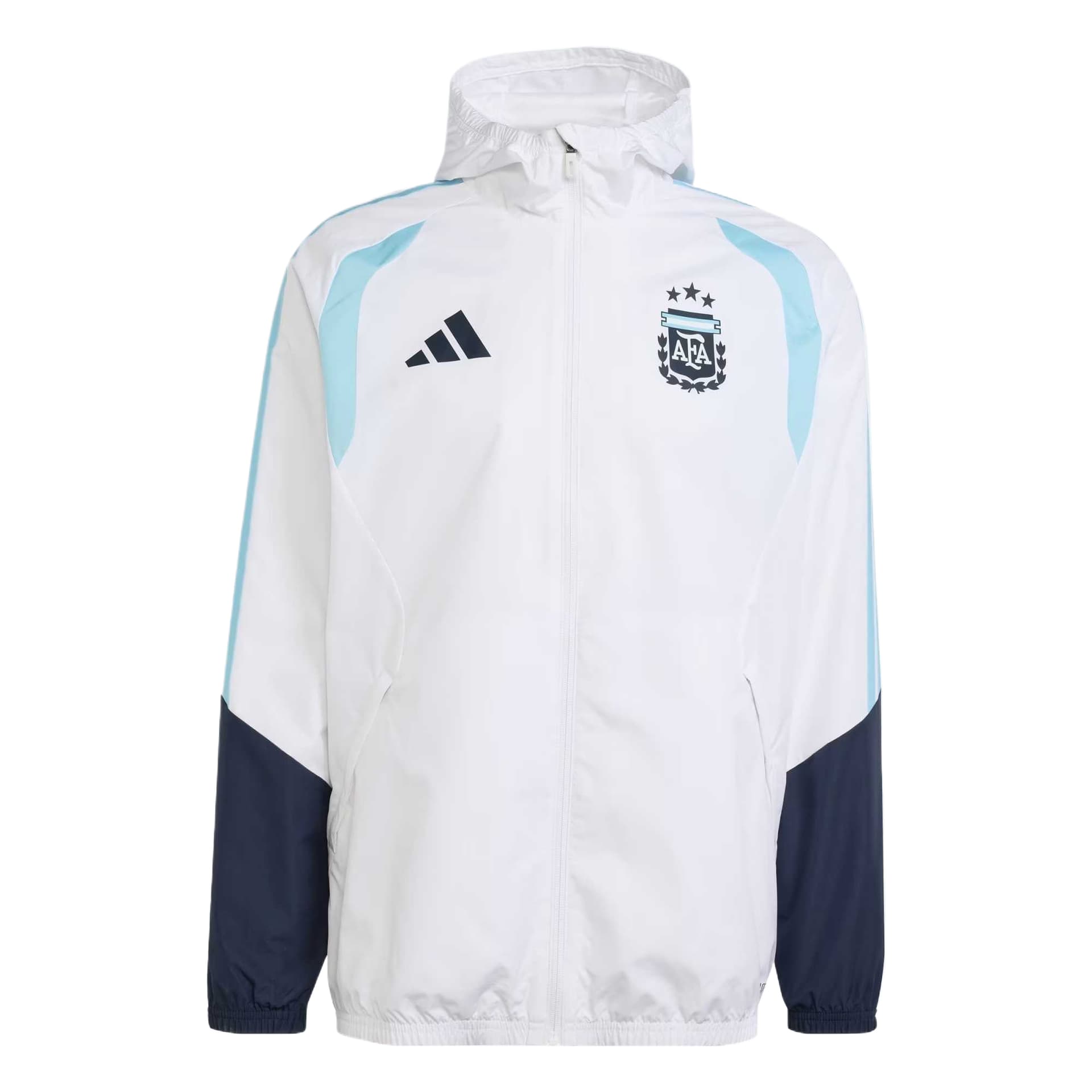 Adidas Jackets White Hooded (Nondetachable) Moderate