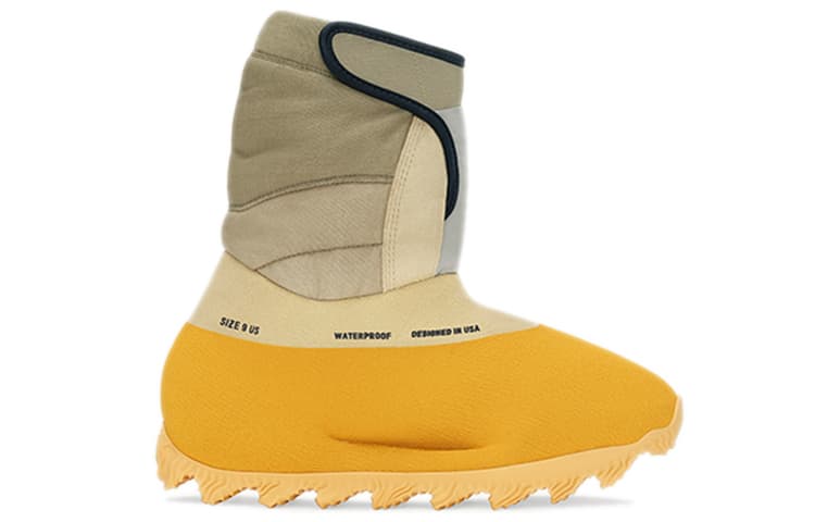 Adidas Originals Yeezy Knit Runner Mid Calf Brown Yellow
