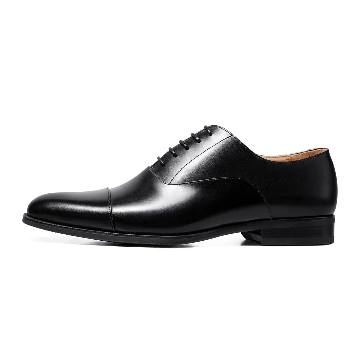 THOM WILLS British Style Shiny Oxford Dress Black