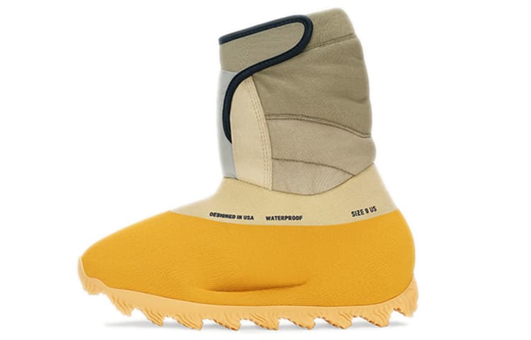 Adidas Originals Yeezy Knit Runner Mid Calf Brown Yellow 36