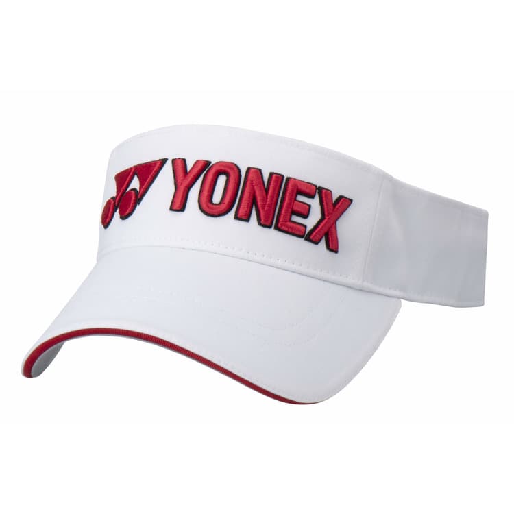 YONEX Polyester Sun Protection Hats White/Red White/Red