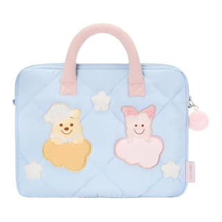 Disney 2025 Winnie The Pooh Friends Home Polyester Laptop Bag Blue