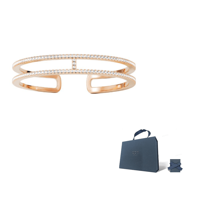 Apm Monaco Bangles Rose Gold/Silver White Rose Gold