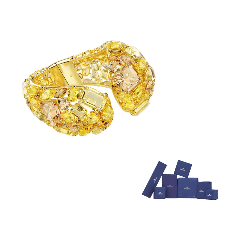 Swarovski Gema cuff bracelet Yellow