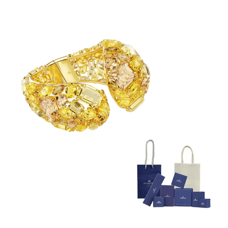Swarovski Gema cuff bracelet Yellow