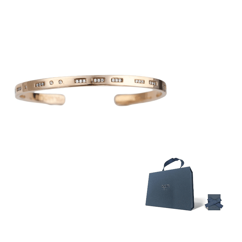 Apm Monaco 925 Sterling Silver Bangles Rose Gold