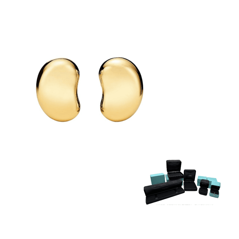 TIFFANY & CO. Elsa Peretti® 18K Gold Clip On Earrings Gold Gold
