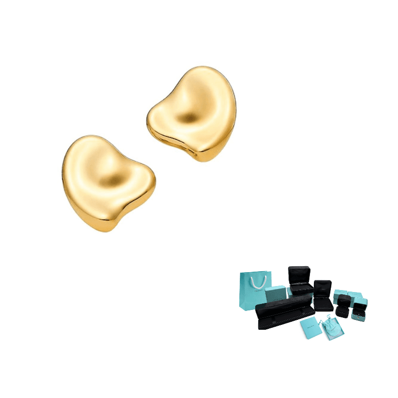 TIFFANY & CO. Elsa Peretti® 18K Gold Clip On Earrings Gold Gold