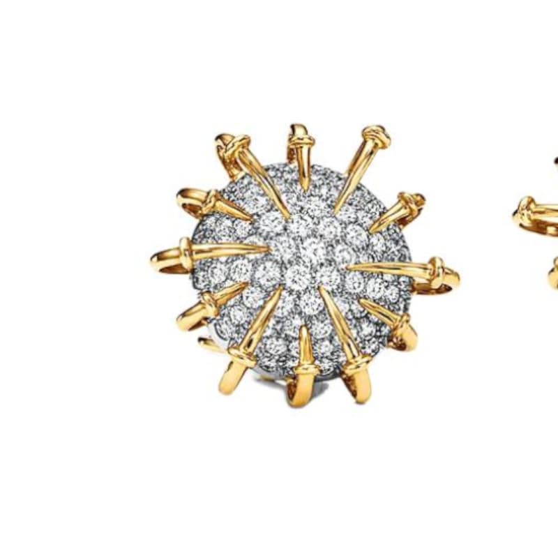 TIFFANY & CO. Apollo 18K Gold Clip On Earrings Gold
