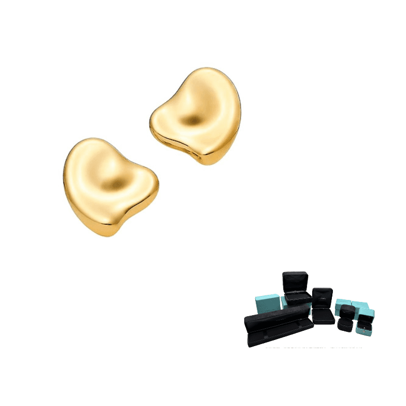 TIFFANY & CO. Elsa Peretti® 18K Gold Clip On Earrings Gold Gold