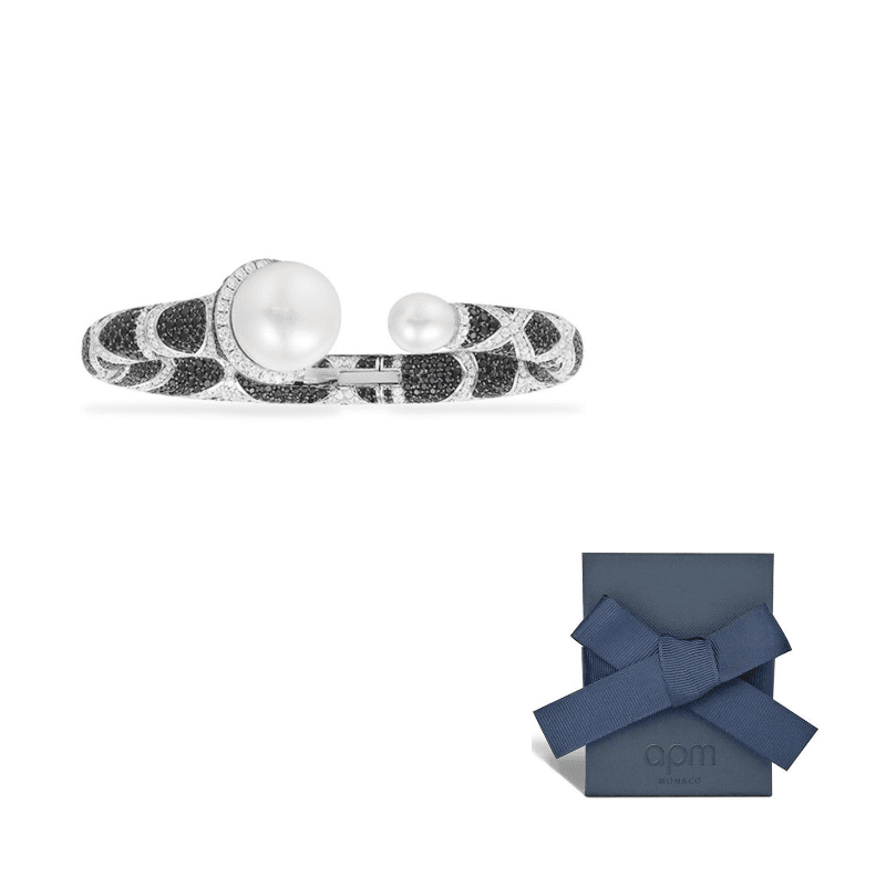 Apm Monaco Wristbands Silver/Black Silver/Black