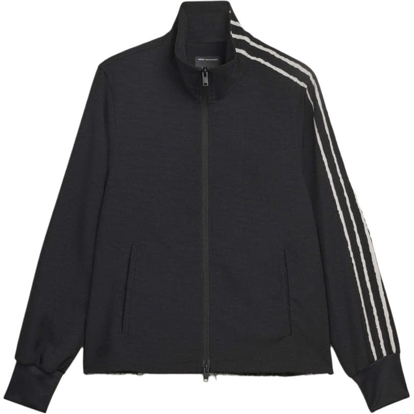 Y3 Sport Uniform Raw Cut 3 Stripes Track Sweatshirt