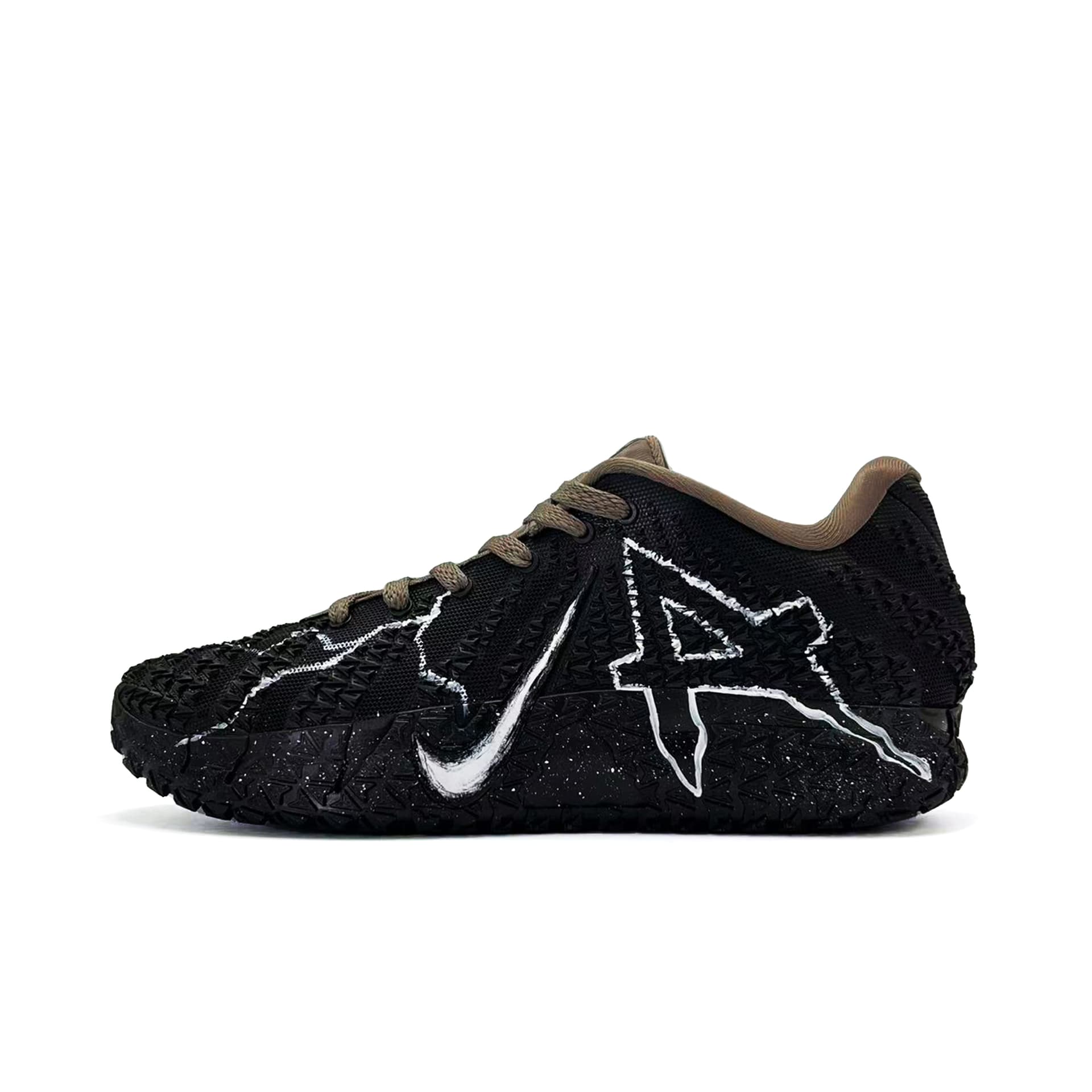 Nike Ja 3 Black Star Cracked Coverage Grip ZOOM X Black White