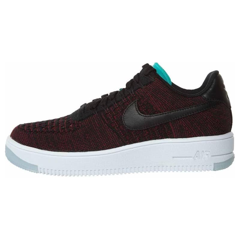Nike Af1 Flyknit Black Black Team Red