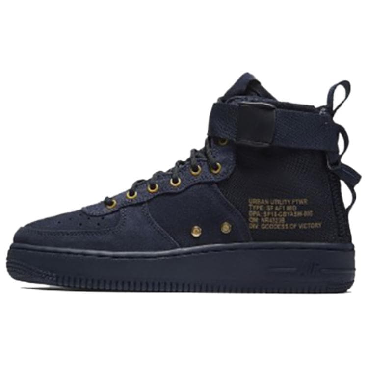 Nike Air Force 1 Lightweight Non Lightweight Mid Navy Blue