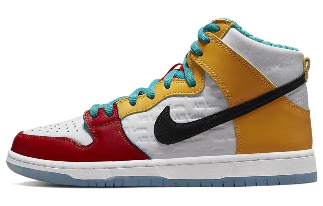 Nike x FroSkate Dunk SB Pro Qs All Love,No Hate Mismatched High Black White
