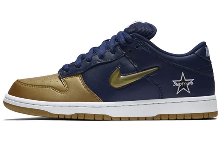 Nike X Supreme Sb Dunk Qs 'Metallic Gold'
