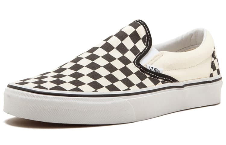 Vans Classic On Black Off White "Checkerboard"