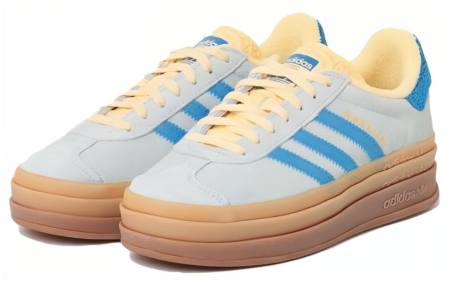Adidas Originals GAZELLE BOLD Leather, Suede Blue Yellow