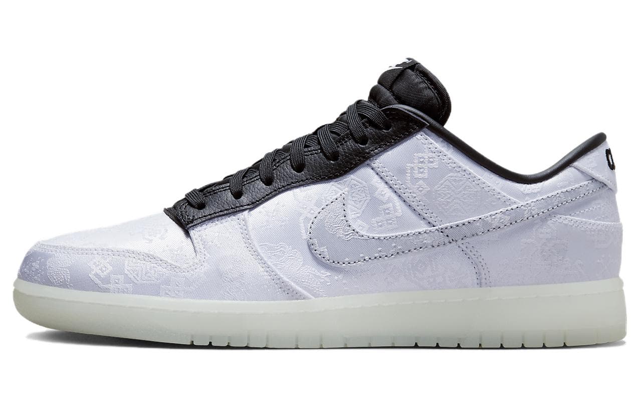 Nike x Fragment Design X CLOT Dunk Lightning White Silk White