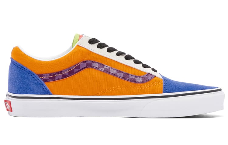 Vans Canvas AbrasionResistant Lowtop Yellow Purple