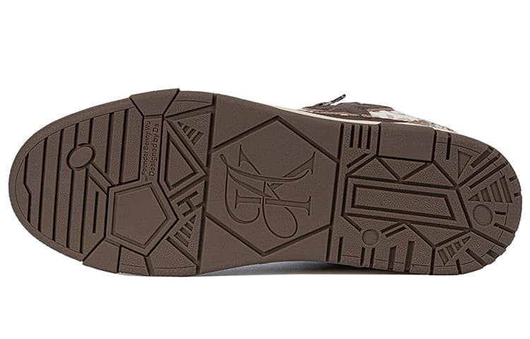 KAALIXTO Retro Vintage Stars Grain Cow Brown White