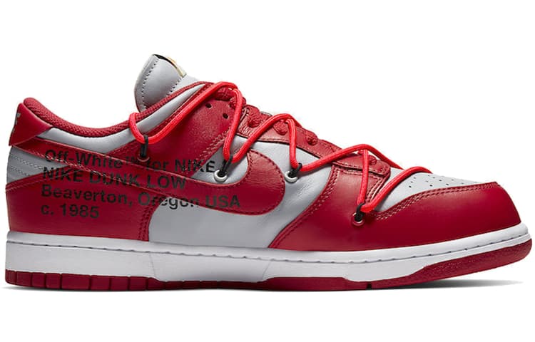 Nike Dunk Off White University Red