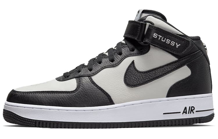 Nike X Stussy Air Force 1 Mid 'Black White'