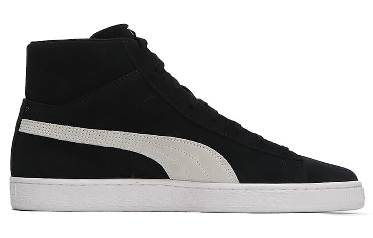 PUMA Suede Mid Xxi AbrasionResistant Lightweight Midtop Black White