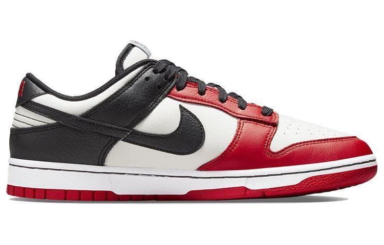Nike Dunk EMB Synthetic Leather, Split Cow Black White Red