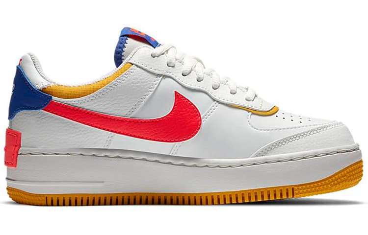 Nike Air Force 1 Shadow White Flash Crimson Astronomy Blue