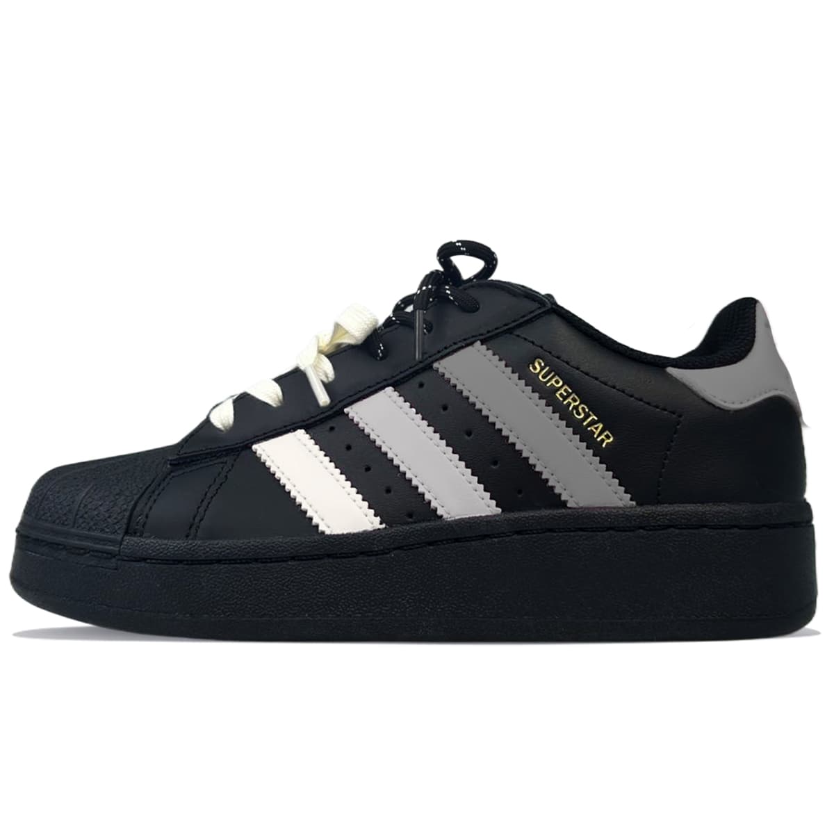 Adidas Originals SUPERSTAR XLG Black Gray Black