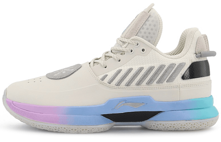 Li Ning WOW 7 Comfortable Resistant, Resistant, Lightweight Mid White