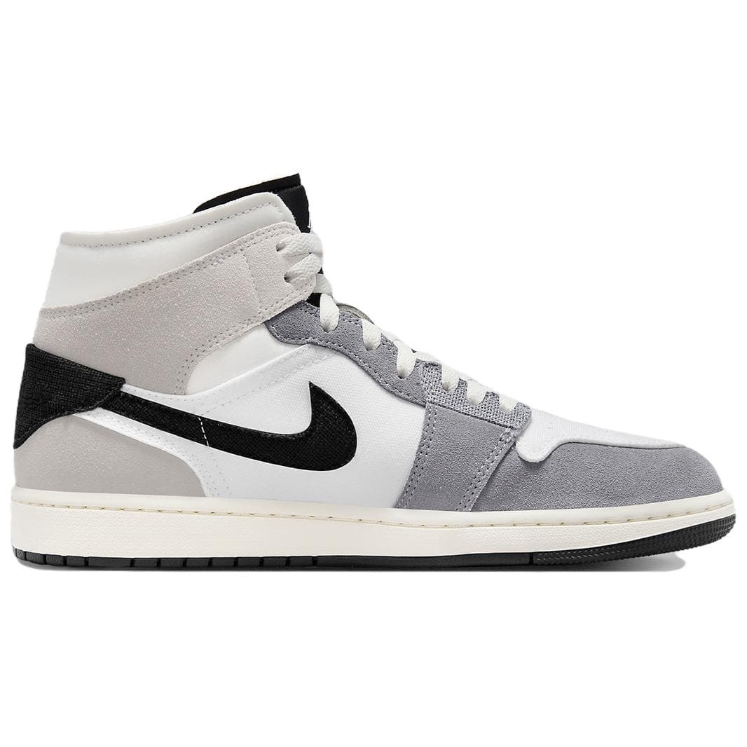 Jordan 1 Mid Se Craft White Cement Grey Black