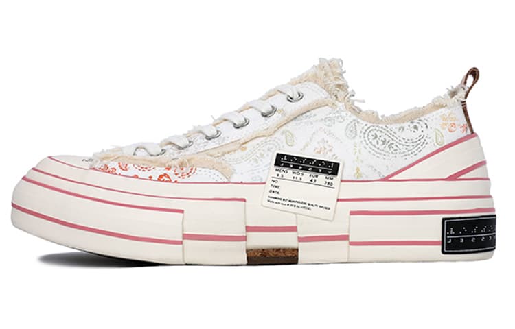 XVESSEL G.O.P. Lows Paisley Flourescencex Canvas White