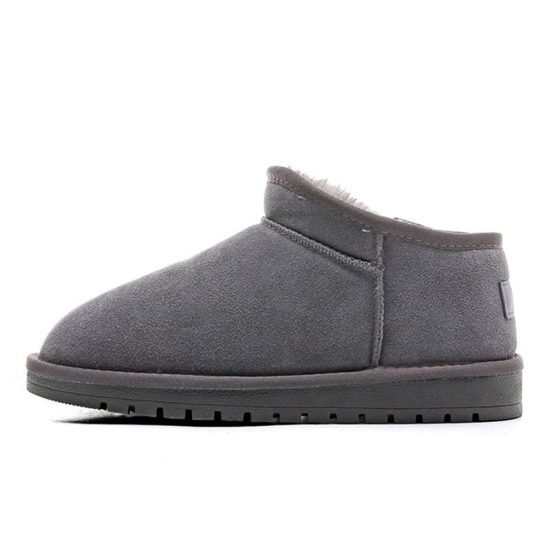 WARRIOR Cow Split Leather, Thickened FleeceLined, AbrasionResistant, SlipResistant, HeightEnhanced