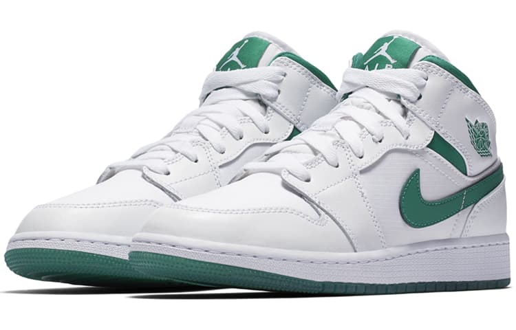 Jordan 1 Mid SE GC White Mystic Green GS