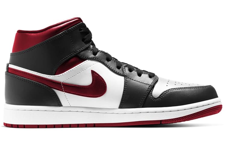 Air Jordan 1 Mid 'Black White Gym Red'