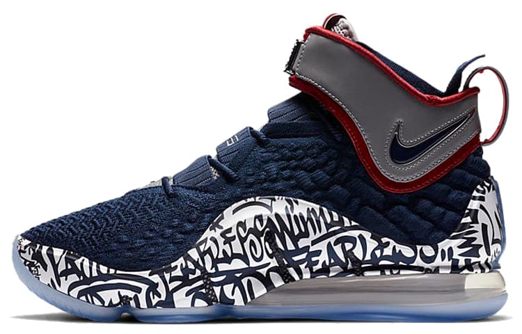 Nike LeBron 17 EP LeBron 4 Cold Blue Graffiti