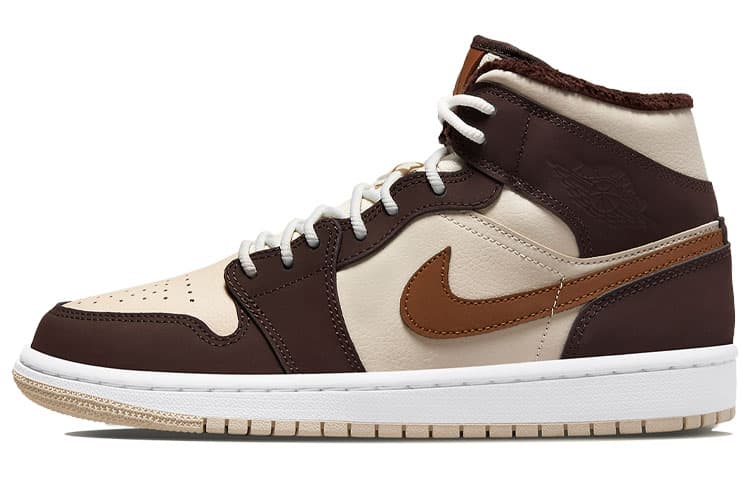 Air Jordan 1 Mid Se 'Cream Dark Chocolate'