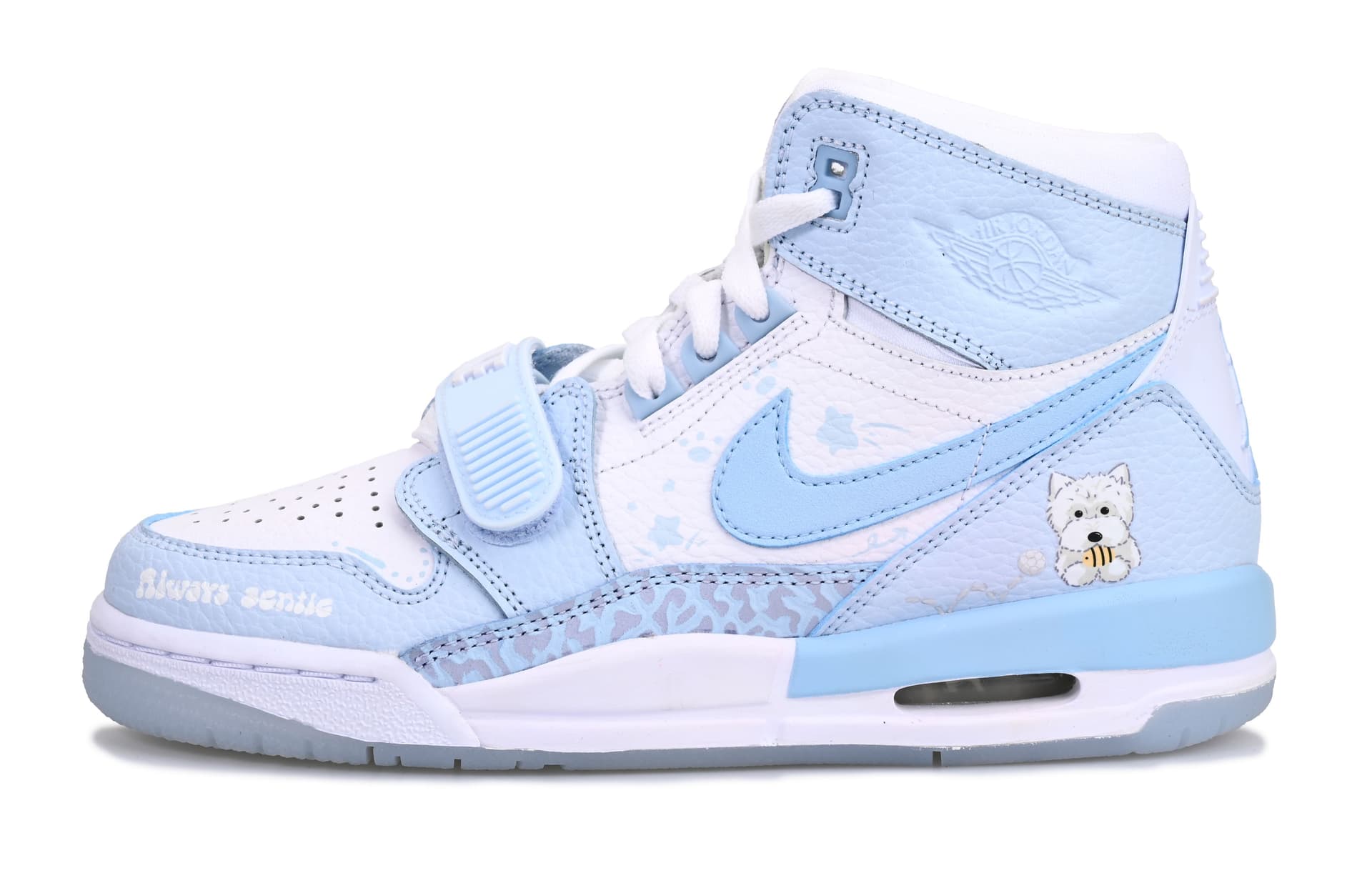 Jordan Legacy 312 Oreo Journal SAML Cushioning, Mid Vintage Carolina Blue Sky Blue