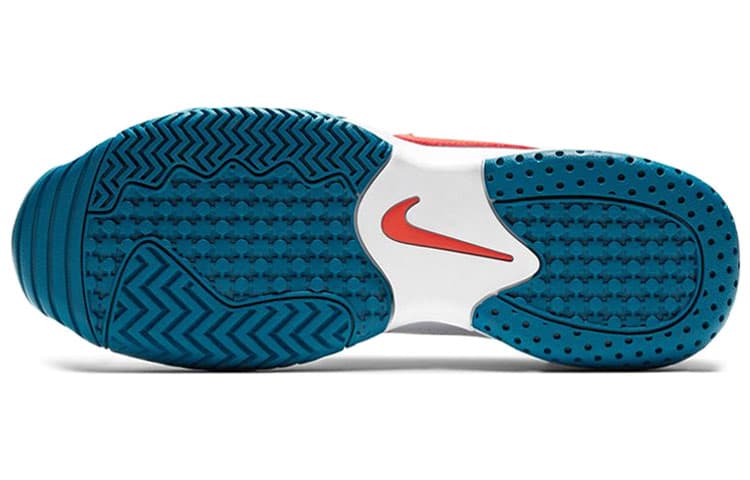 Nike Court Lite 2 Breathable Tennis White Orange Blue