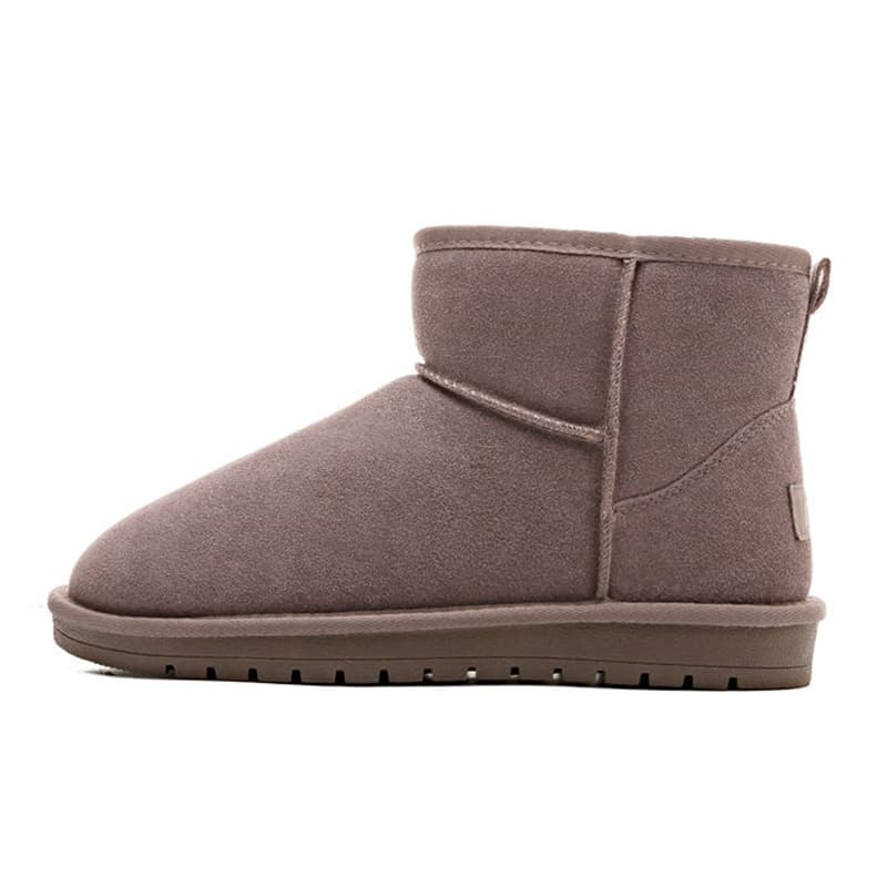 WARRIOR Cow Split Leather, Thickened FleeceLined, AbrasionResistant, SlipResistant, HeightEnhanced