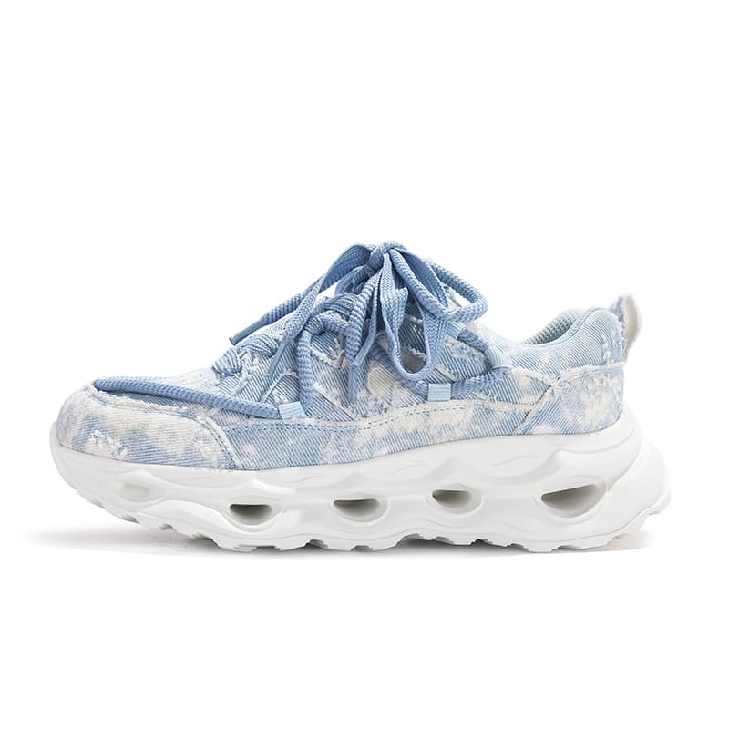 Jifffly Breathable Lightweight Chunky Tie-dye Blue