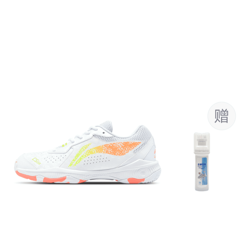 Li Ning Resistant, Breathable, Lightweight Resistant, Breathable, Lightweight Badminton White Orange+Cleaner