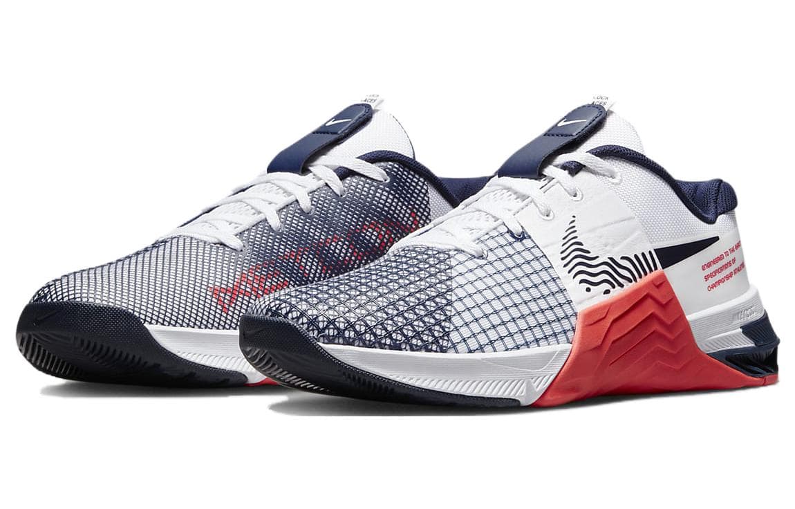 Nike Metcon 8 White Crimson Obsidian