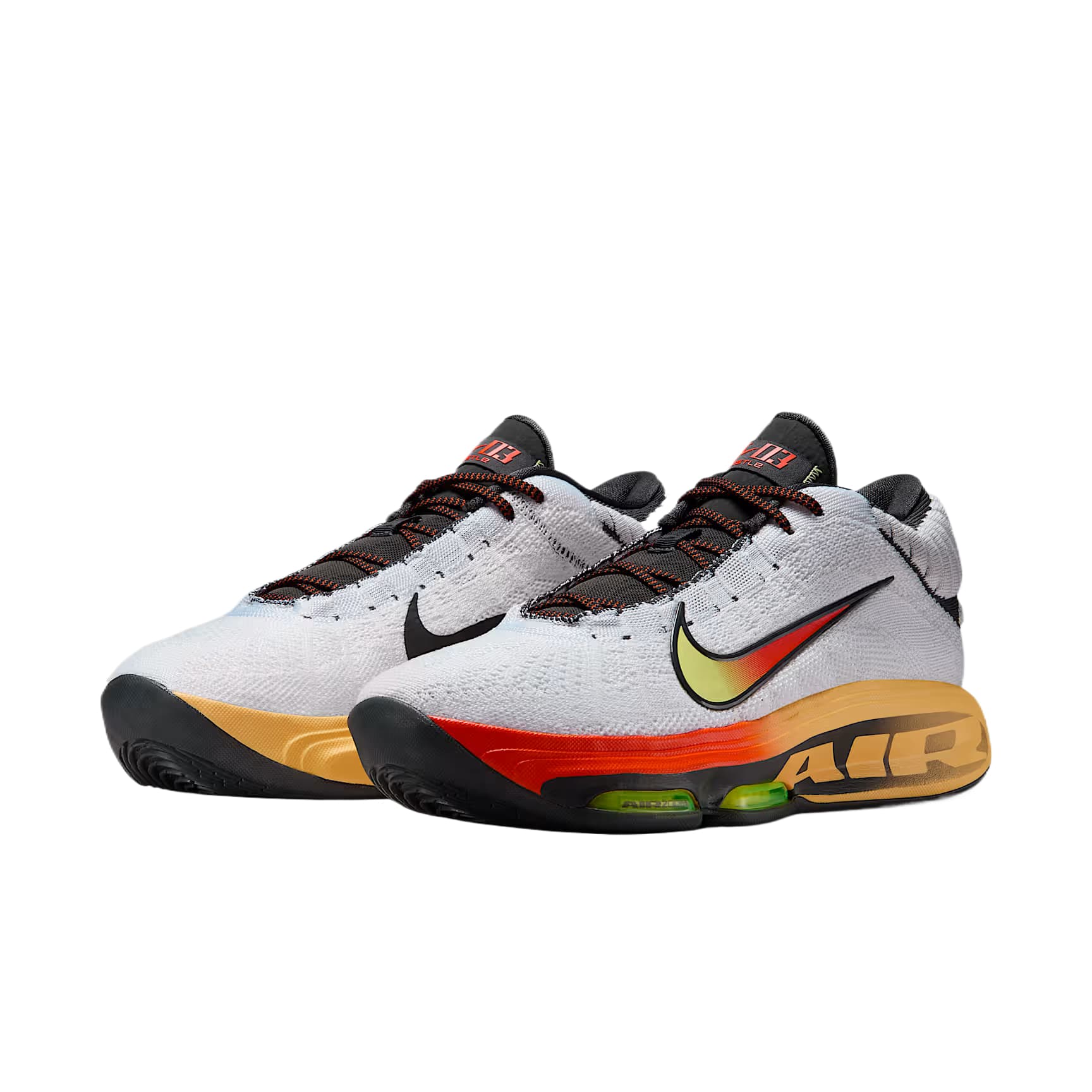 Nike GT Hustle 3 Mid White Orange