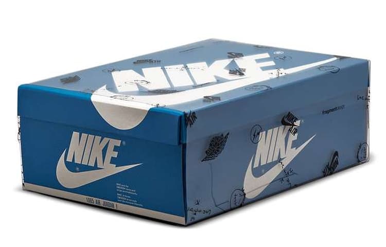 Air Jordan 1 Retro High X Fragment Design X Travis Scott 'Sail Black Military Blue'